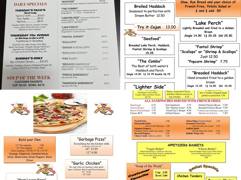 The Wishing Well Bar & Grill on A Menu