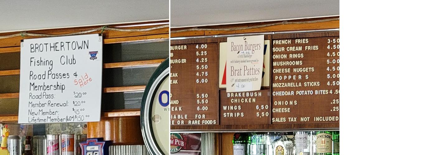 Fishermans Inn Menu