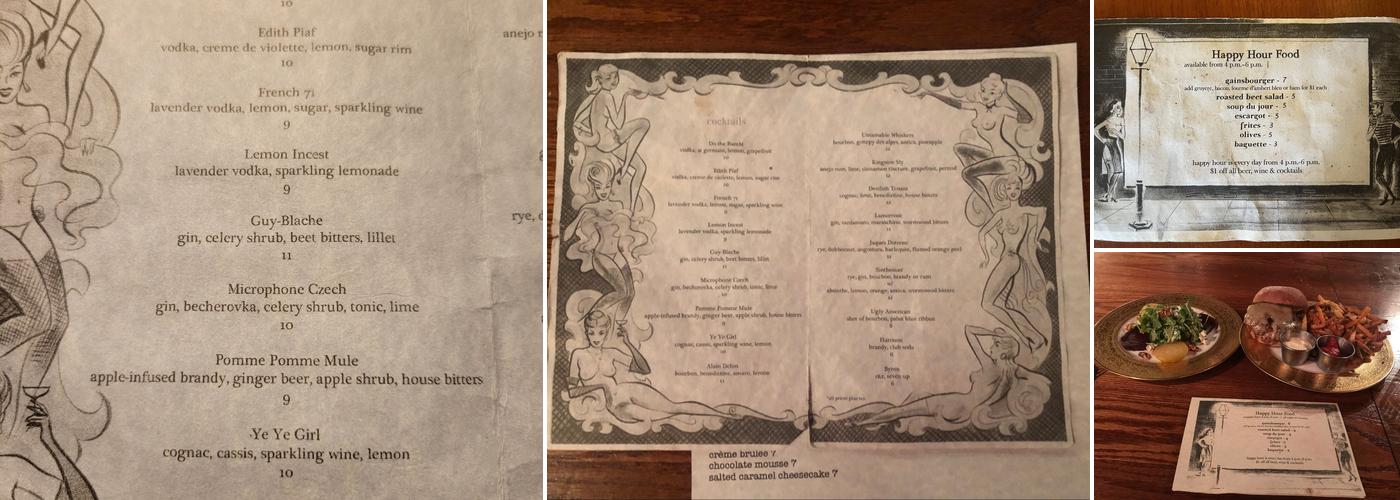 Gainsbourg Menu