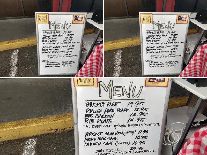 Smokin' Pete's BBQ Menu