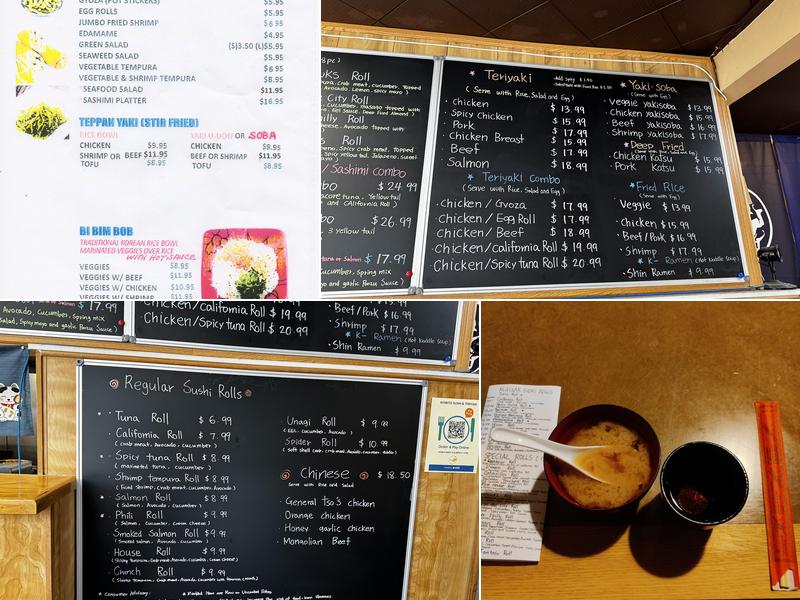 Koibito Sushi and Teriyaki Menu