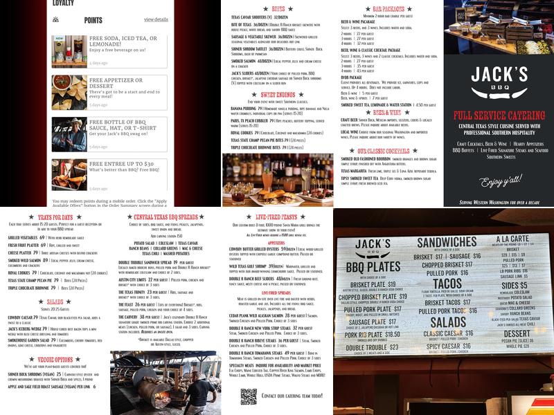 Jack's BBQ - Columbia Tower Menu