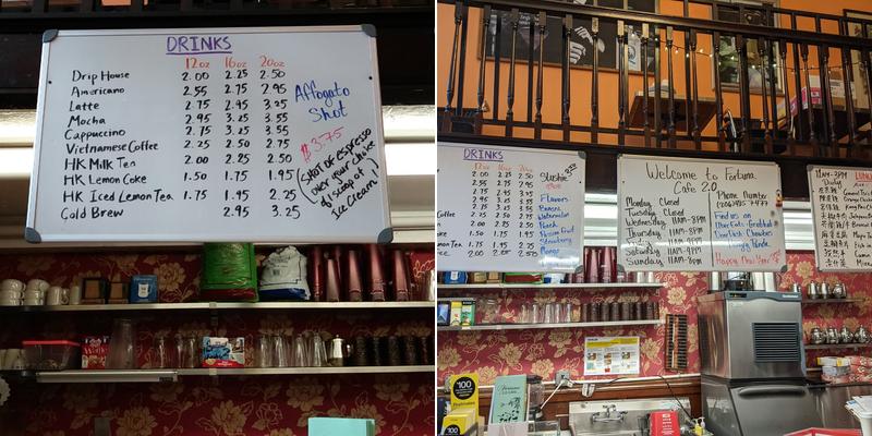 Fortuna Cafe 2.0 Menu