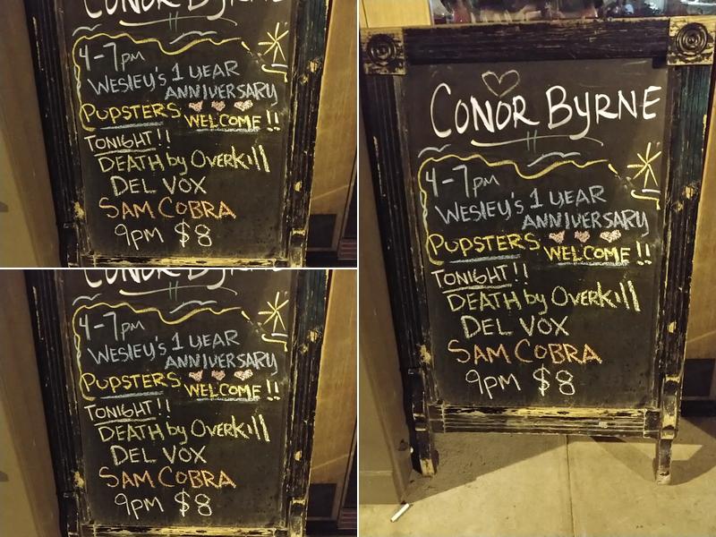 Conor Byrne Pub Menu