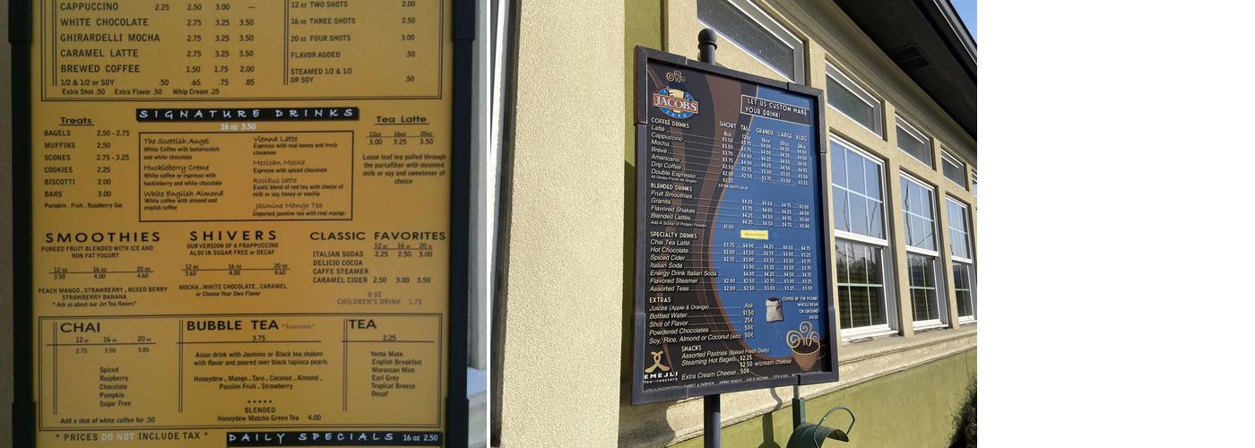 Jacob's Java Menu