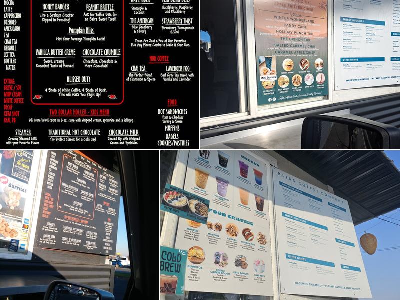 Blissful Blends Menu