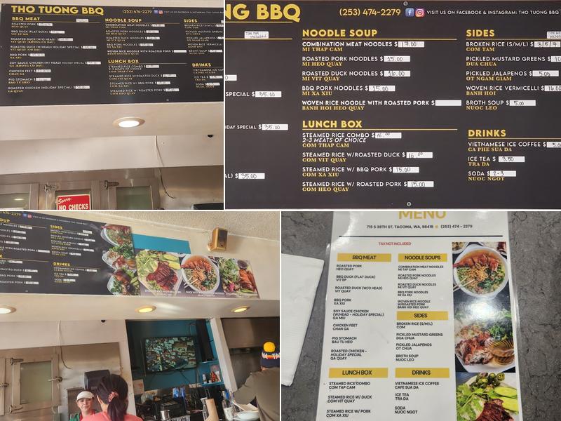 Thọ Tưởng BBQ Menu