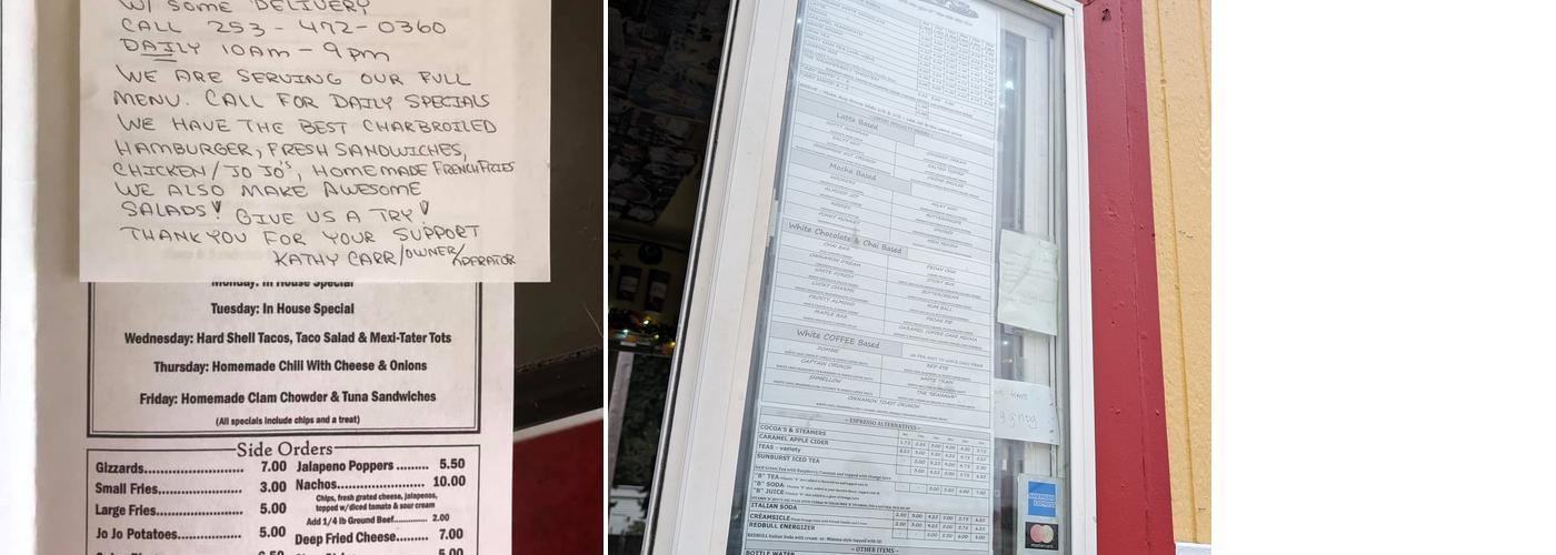 Cheers Espresso Menu