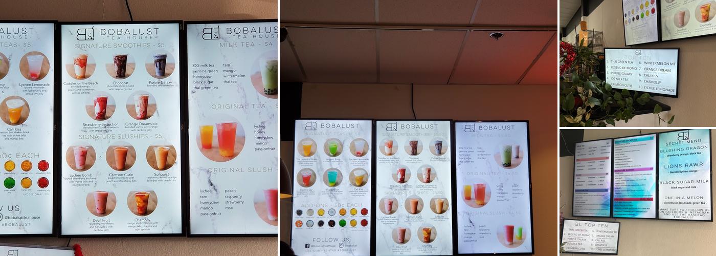 BobaLust Tea House Menu