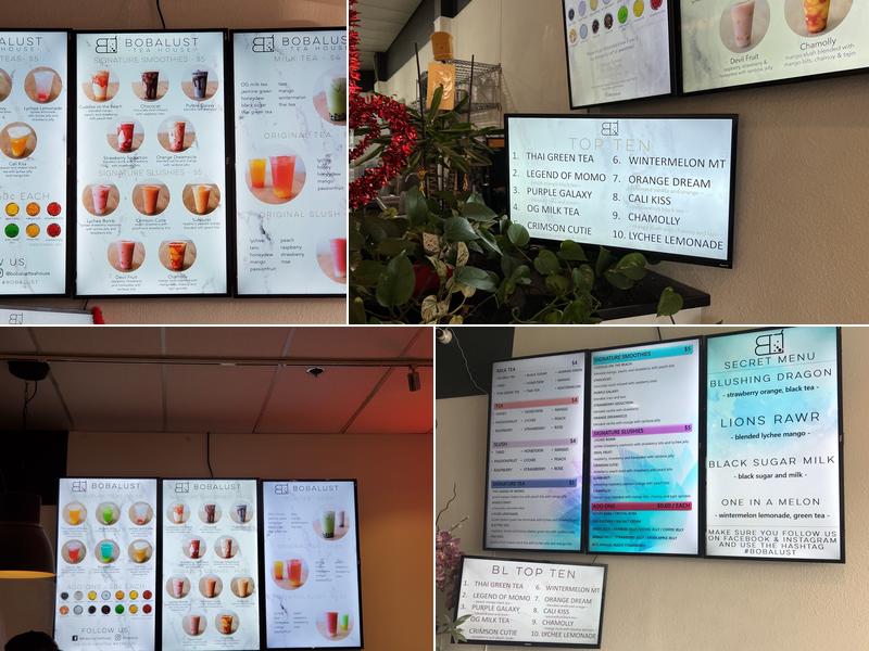 BobaLust Tea House Menu