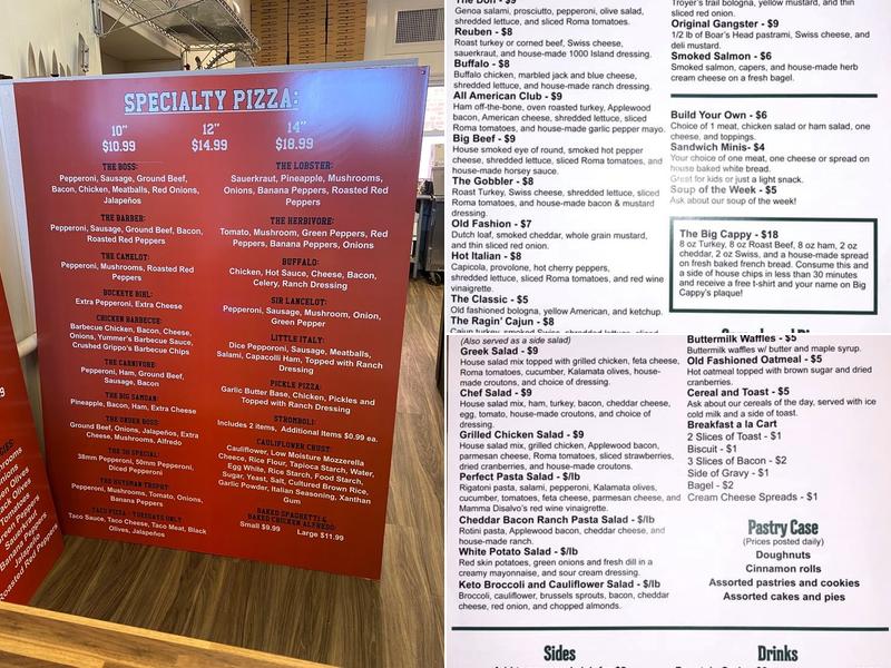 Capuana’s Delicatessen Menu