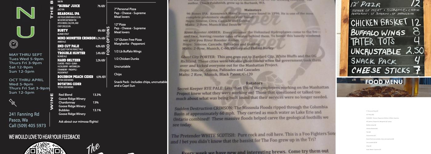 Paper Street Brewing Company Menu