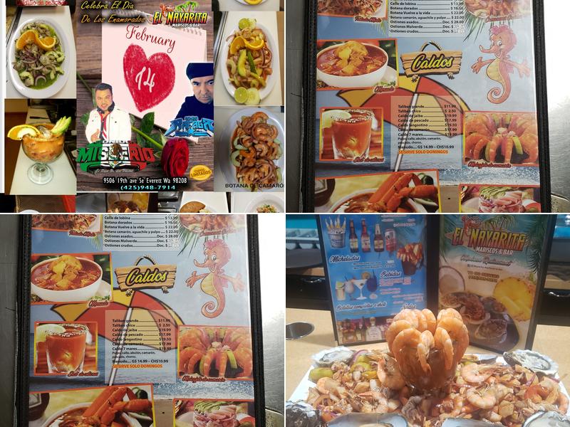 El Nayarita Mariscos & Bar Menu