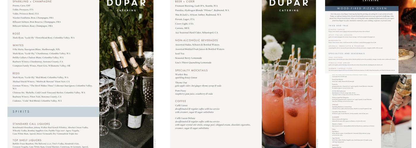 Lisa Dupar Catering Menu