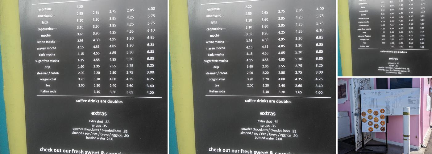 Java Jazz Menu