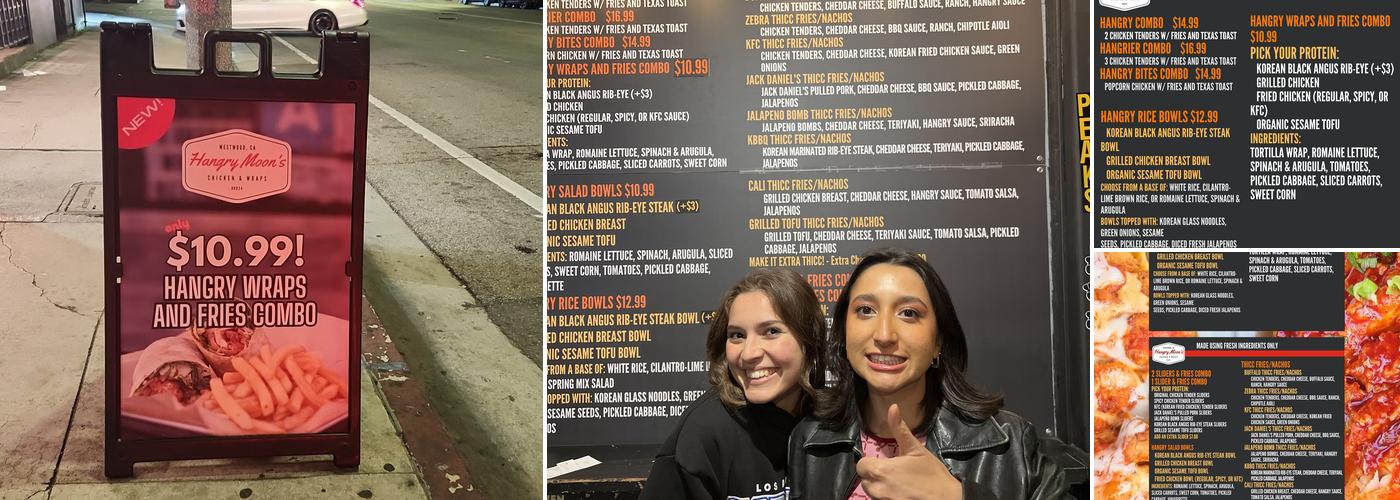 Hangry Moon's Menu