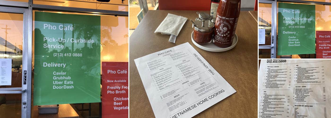 Pho Café Menu