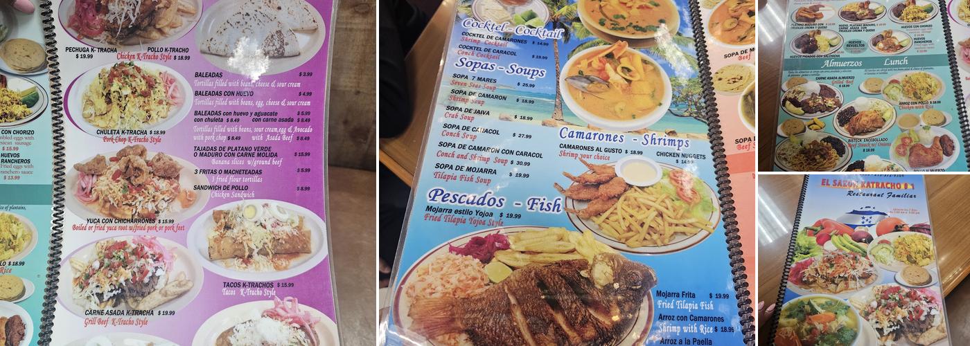 El Sazon Ktracho Menu