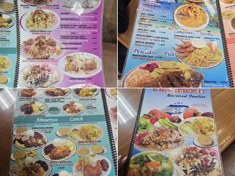 El Sazon Ktracho Menu