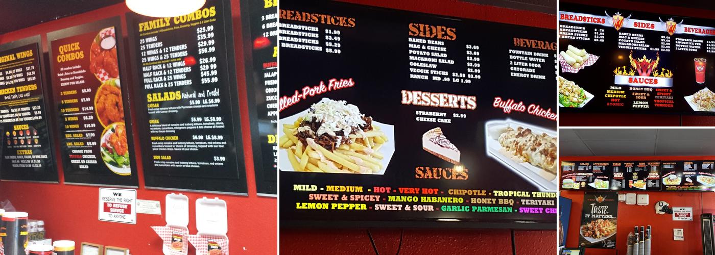 Wings Empire Menu