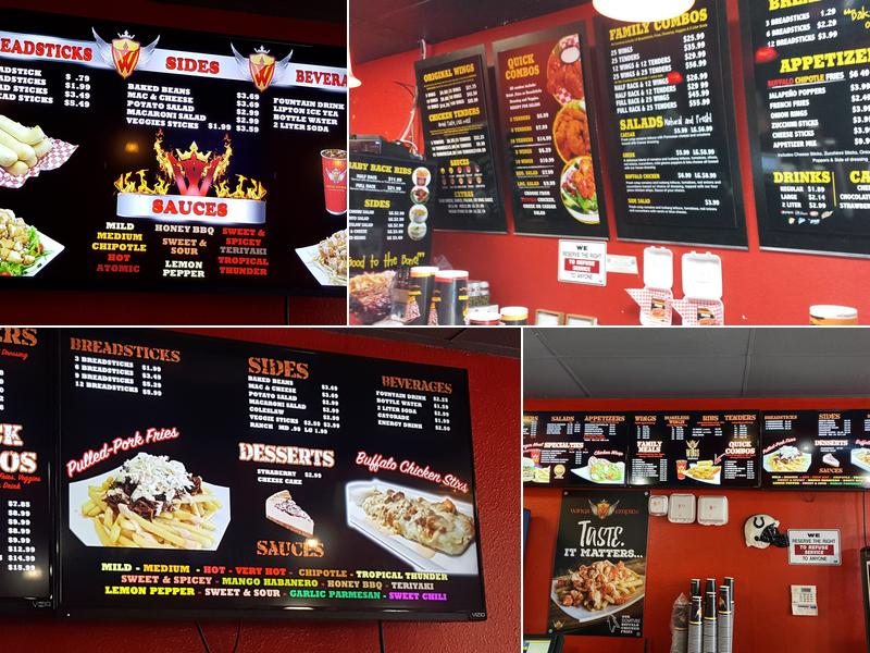Wings Empire Menu