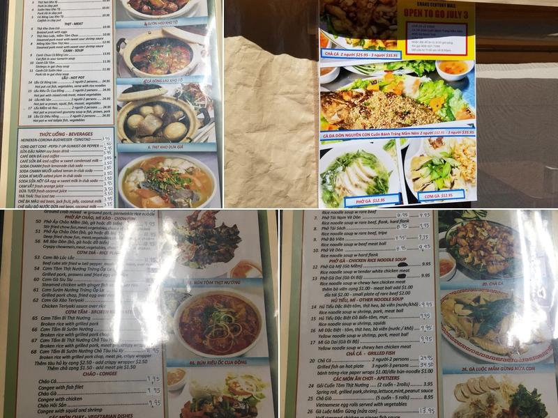 Phi Long Restaurant Menu