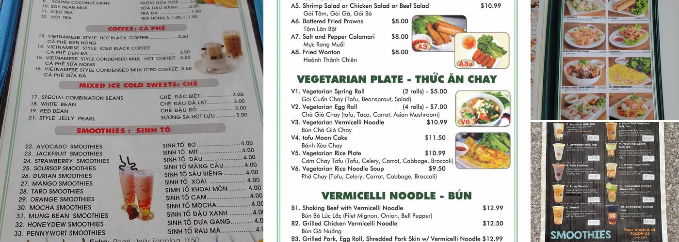 Phở Tô Thị #1 Menu