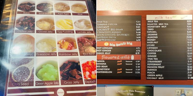 Tapioca Express Menu