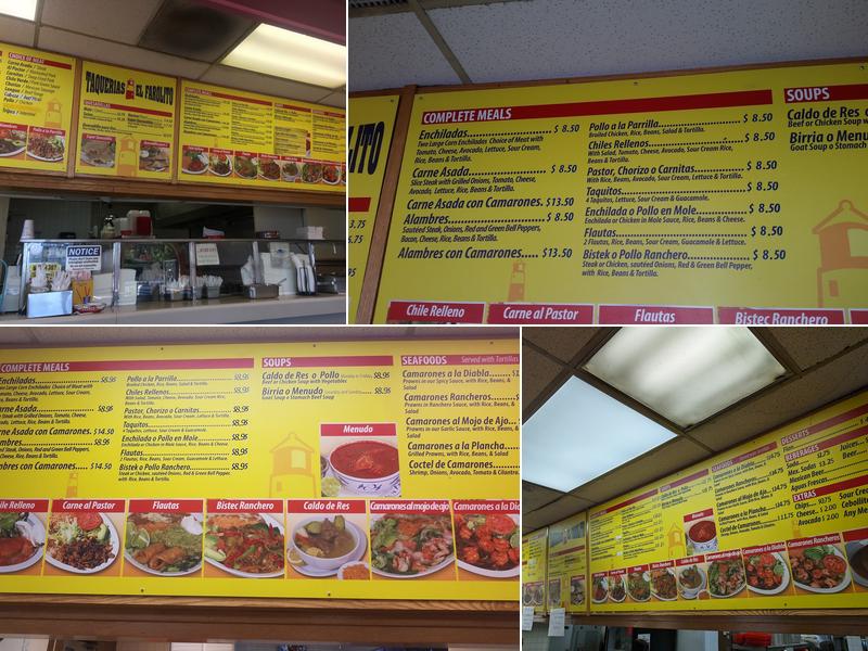 Taqueria El Farolito Menu