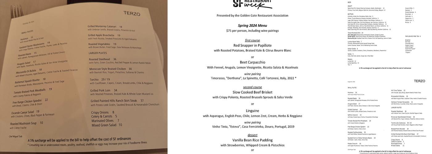 Terzo Menu