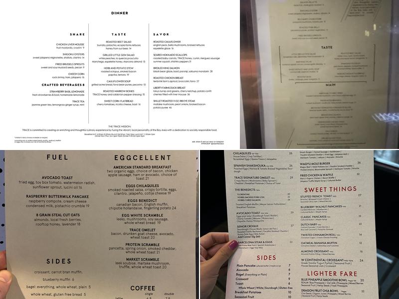 Trace Menu