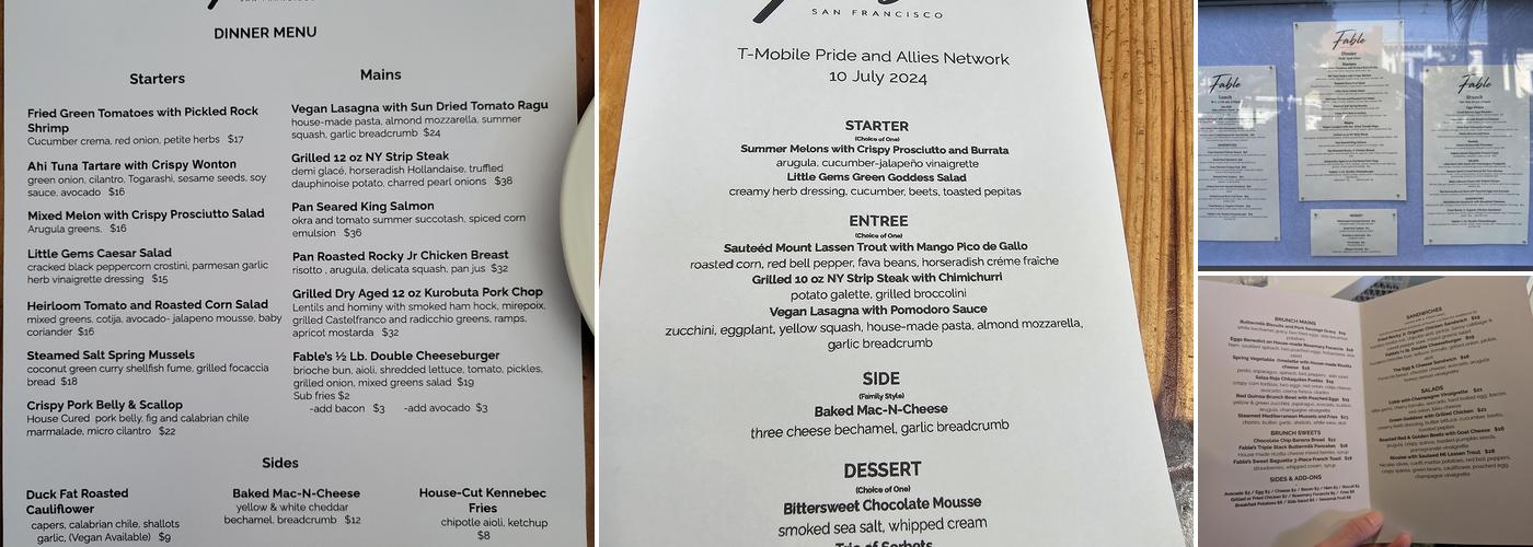 Fable Menu