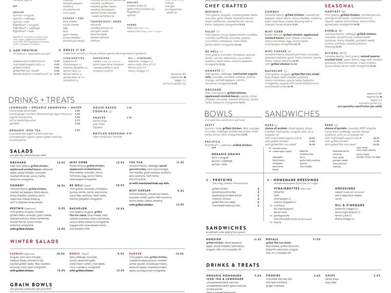 Mixt Menu