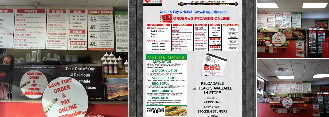 Maw n' Paw BBQ Menu