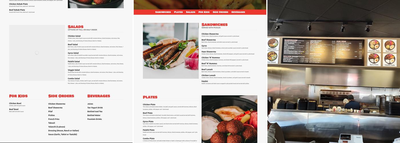 The Broilers Menu