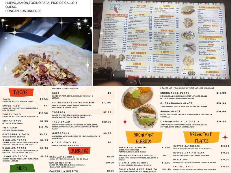 Jimenez Taqueria Y Antojitos Menu