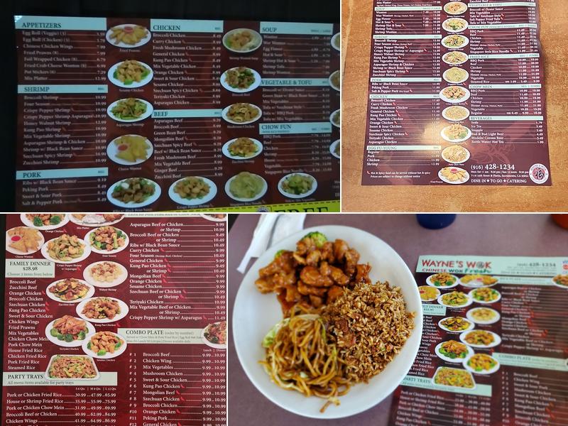 Wayne's Wok Menu