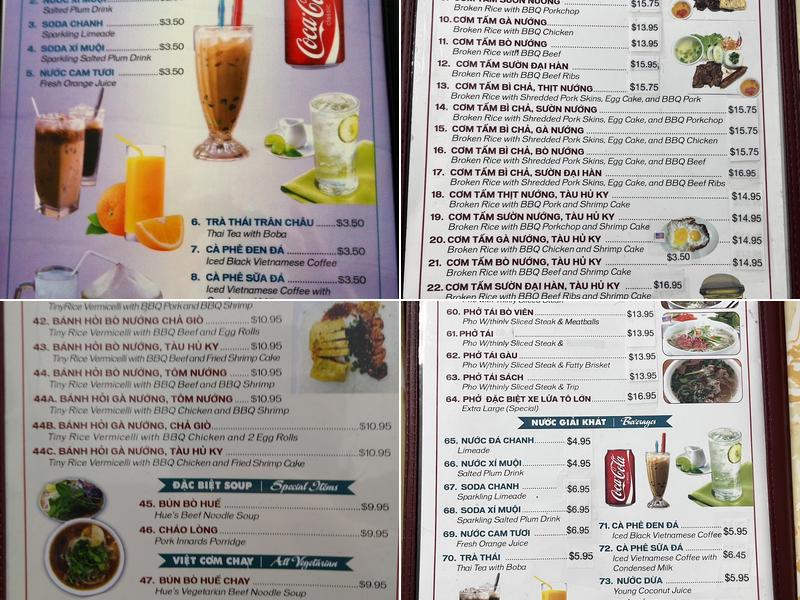 Dat Thành Restaurant Menu