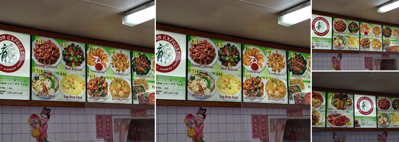 Dragon Express Menu