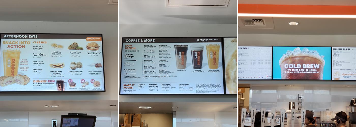 Dunkin' Menu