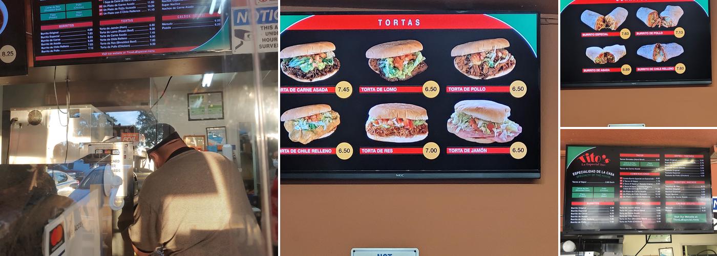 Tito's La Especial Menu