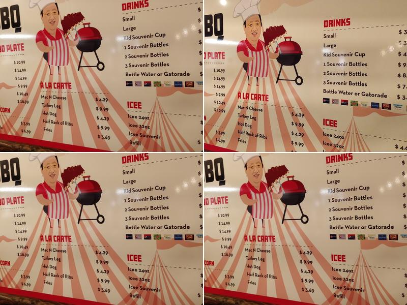 Al's big top bbq Menu