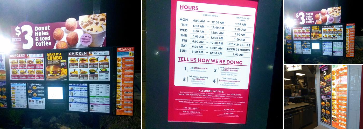 Jack in the Box Menu