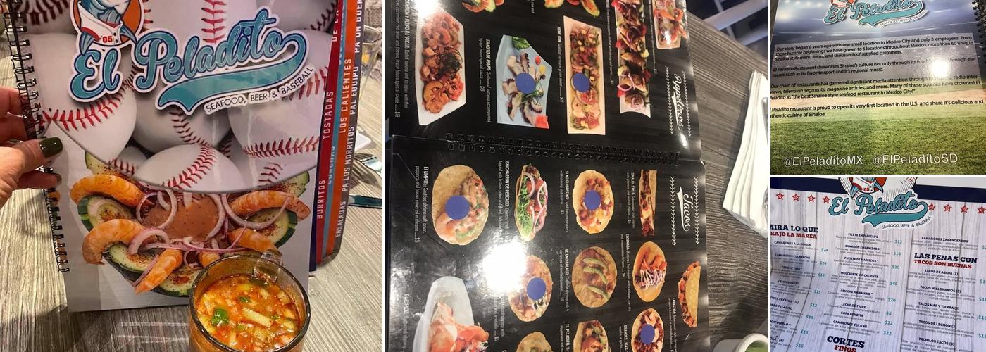 El Peladito Menu