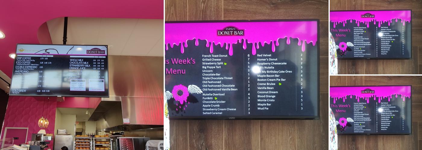 Donut Bar Menu