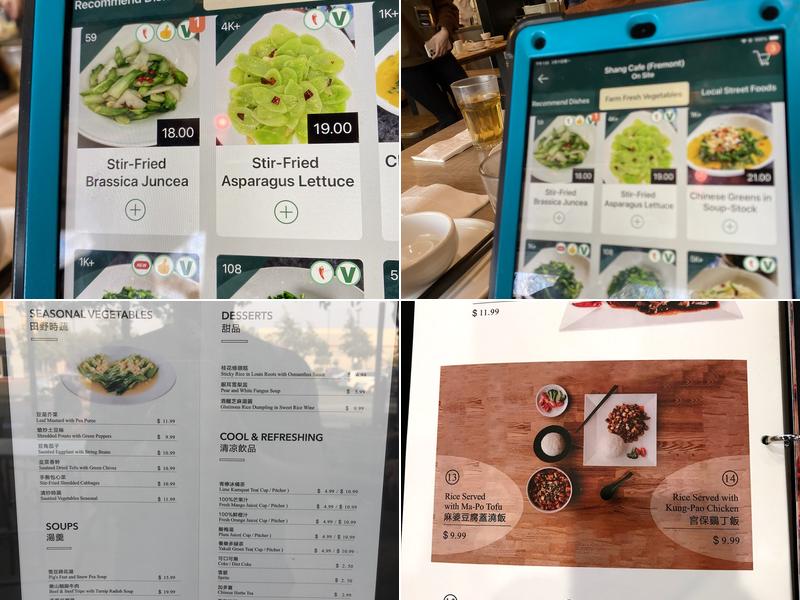 Shang Cafe Fremont Menu