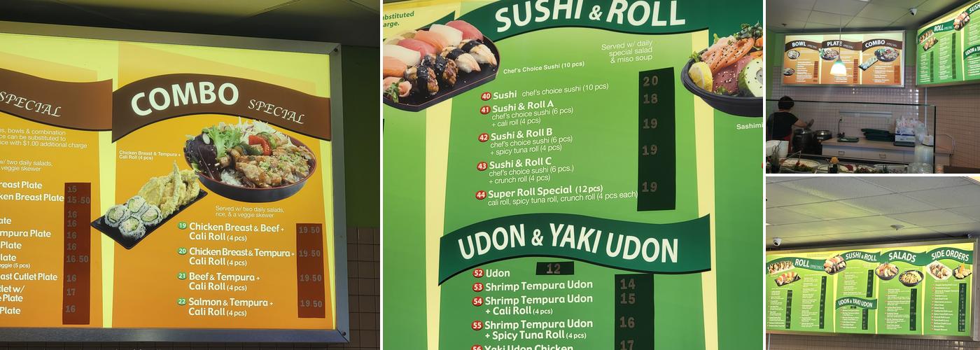 Yasai Menu