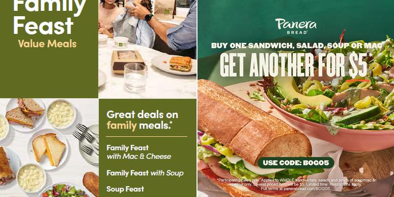 Panera Bread Menu