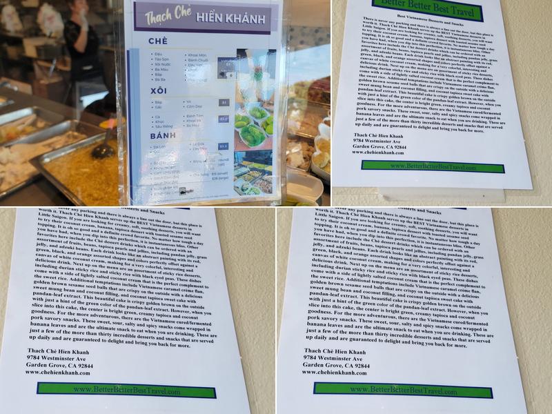 Thạch Chè Hiển Khánh Menu