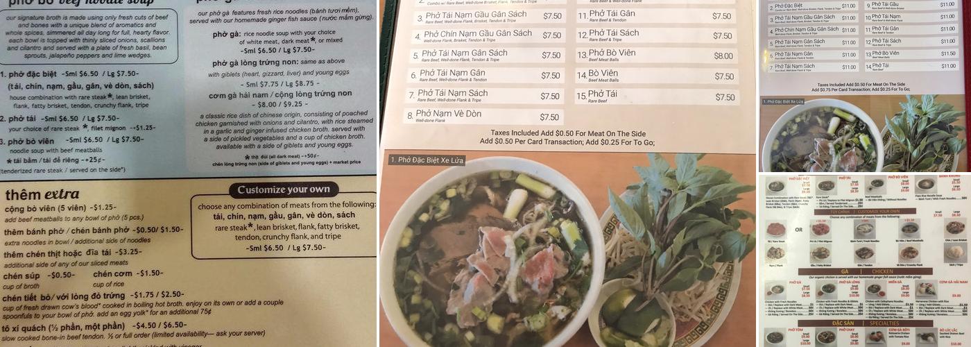 Pho 88 Restaurant, Inc. Menu